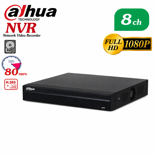 دستگاه NVR دوربین مداربسته داهوا مدل NVR4108HS-4KS2