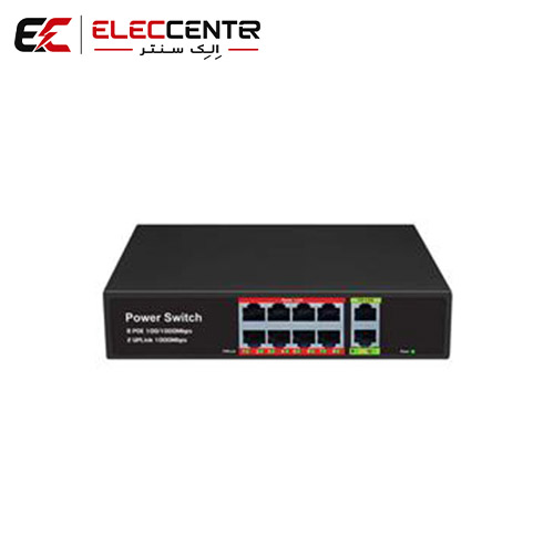 سوییچ شبکه 4 پورت 100/1000 poe با 2 پورت uplink برند 298